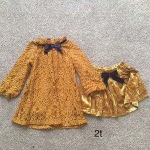 Toddler Lace dress and skirt lot